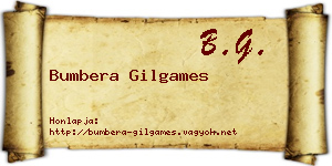 Bumbera Gilgames névjegykártya
